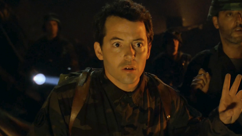 Matthew Broderick as Niko with a stunned look on his face in Godzilla (1998)