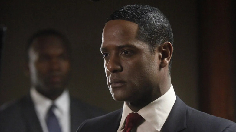 Blair Underwood as Elias Martinez looking concerned in The Event