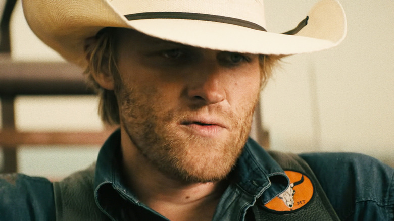 Wyatt Russell's True Brandywine is seen in closeup in Broke