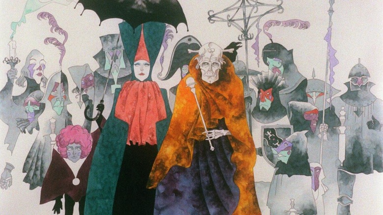 The sinister Baron and his court followers in Belladonna of Sadness