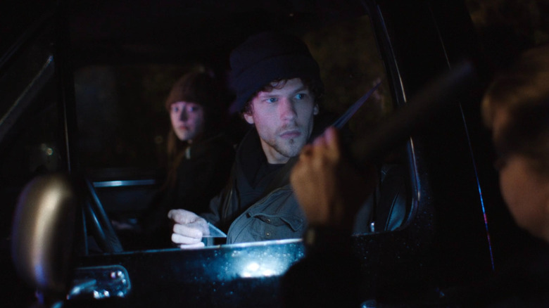 Dena and Josh getting pulled over by the police in Night Moves