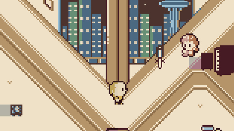 Kelsey Grammer video game version as Frasier was seen standing in his apartment in the FRASIER FANTASY video game
