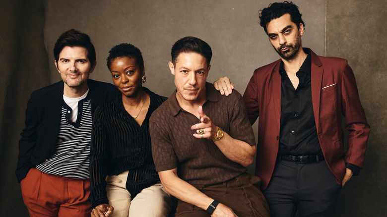 Adam Scott, Danielle Deadwyler, Theo Rossi, and Kevin Hamedani at SXSW for The Saviors