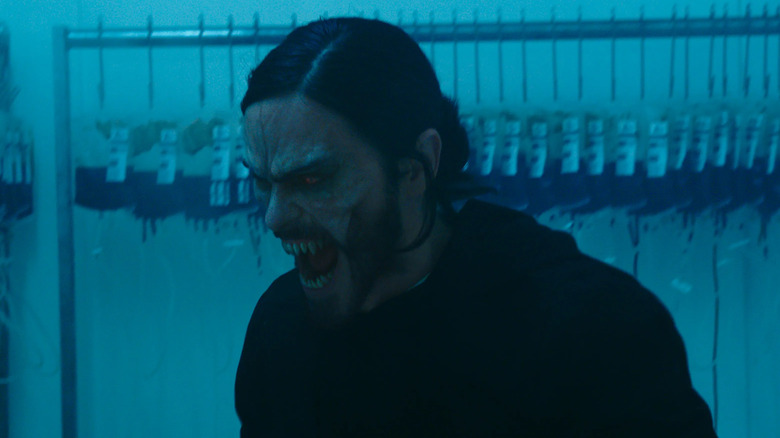 Jared Leto screaming in Morbius