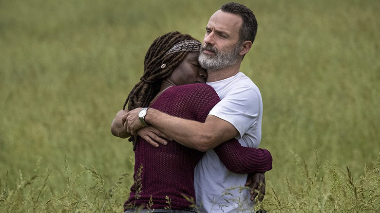 Rick Grimes and Michonne in The Walking Dead