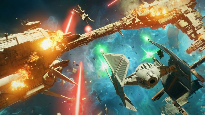 Star Wars Squadrons battle