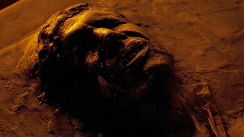 Harrison Ford as Han Solo frozen in carbonite in Star Wars: Episode V - The Empire Strikes Back