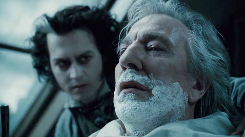 Johnny Depp and Alan Rickman in Sweeney Todd: The Demon Barber of Fleet Street