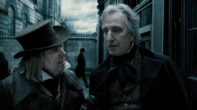 Timothy Spall and Alan Rickman in Sweeney Todd: The Demon Barber of Fleet Street