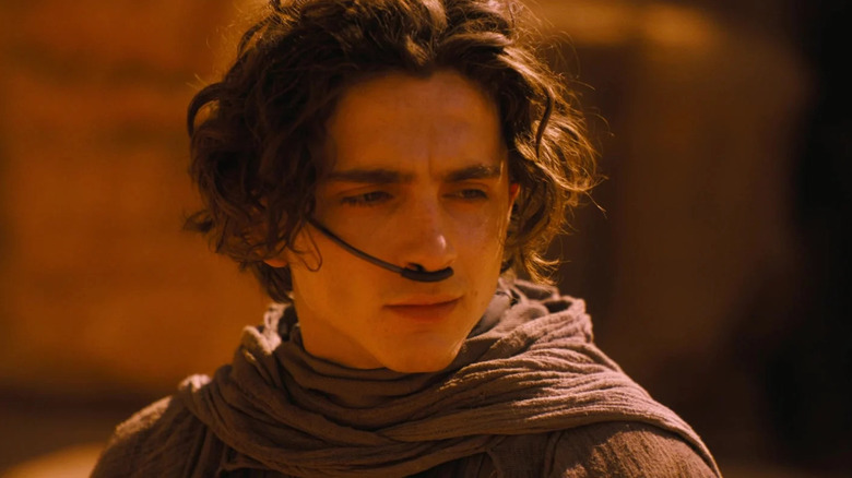 Paul in the desert in Dune: Part Two