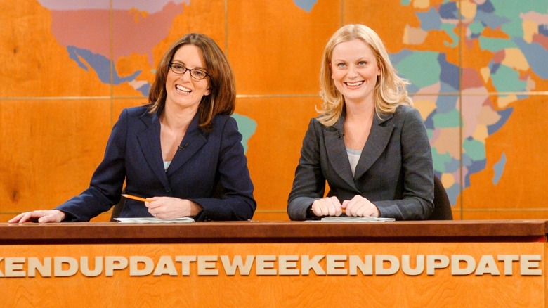 Tina Fey and Amy Poehler on Saturday Night Live