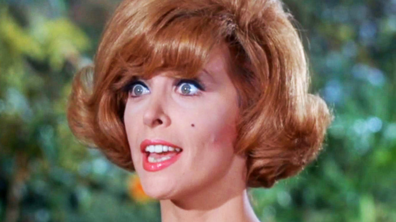 Tina Louise's Ginger Grant is seen in closeup in Gilligan's Island