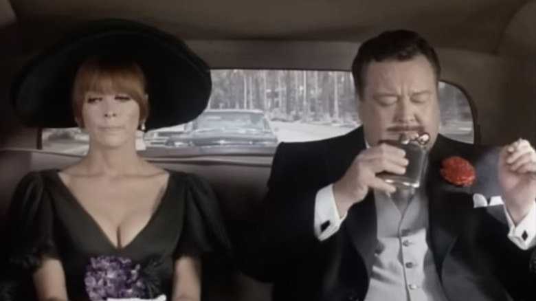 Tina Louise's LaVerne Baker sits alongside Jackie Gleason's Oliver Poe in How to Commit Marriage