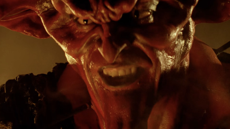 Tim Curry as Darkness glaring angrily in Legend (1985)