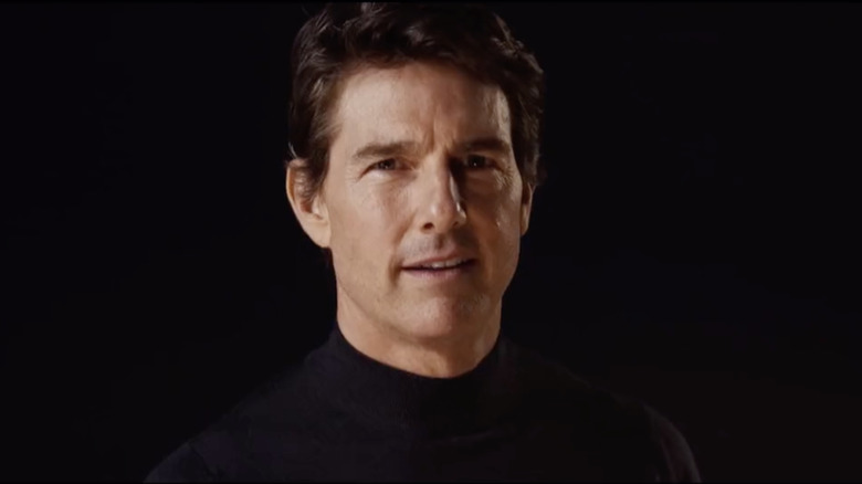 Tom Cruise introducing the AFC Championship game