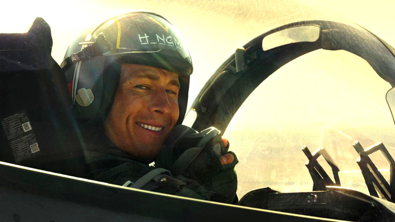 Hangman Smile in his cockpit in Top Gun: MAVERICK