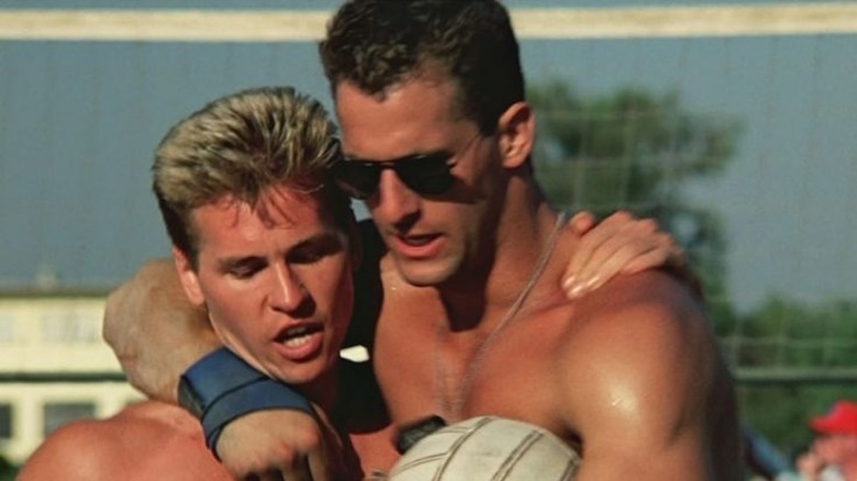 Val Kilmer and Rick Rossovich in Top Gun