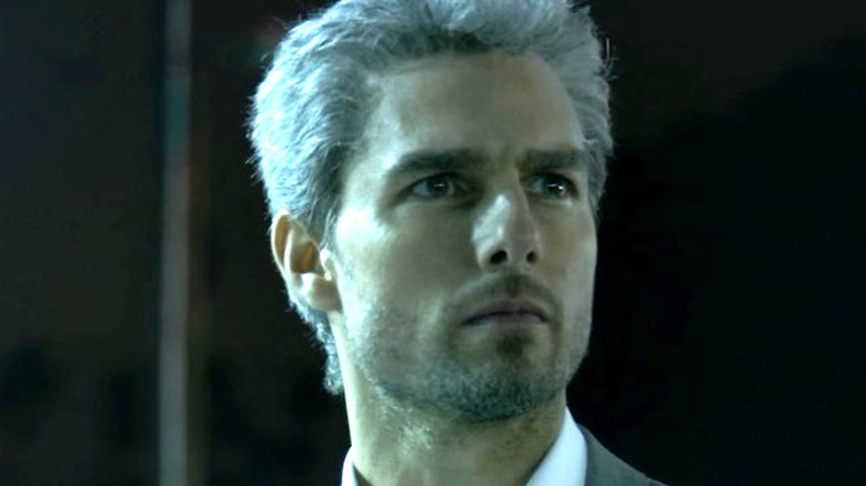 Tom Cruise is unsettlingly gray as hitman Vincent in Collateral