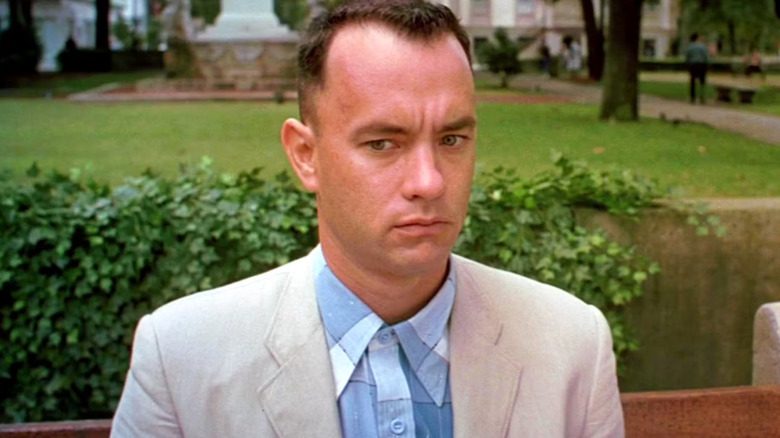 Forrest Gump on a bench in Forrest Gump