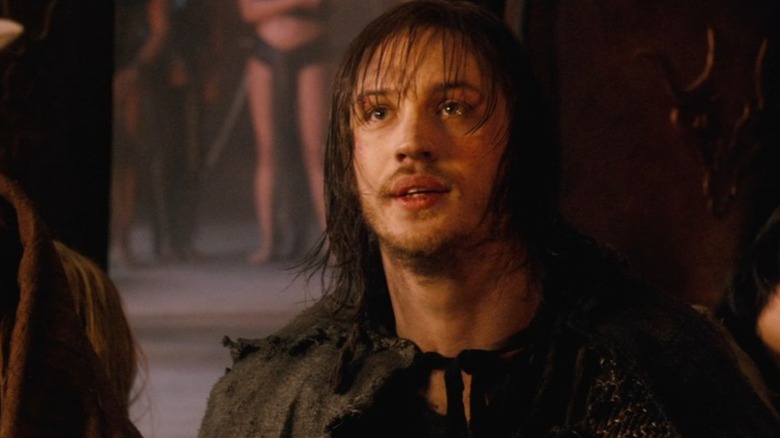 Tom Hardy's Theo is brought to the court before being sacrificed in Minotaur