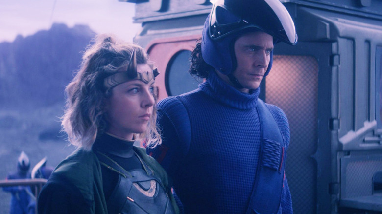 Sophia Di Martino and Tom Hiddleston in Loki season 1