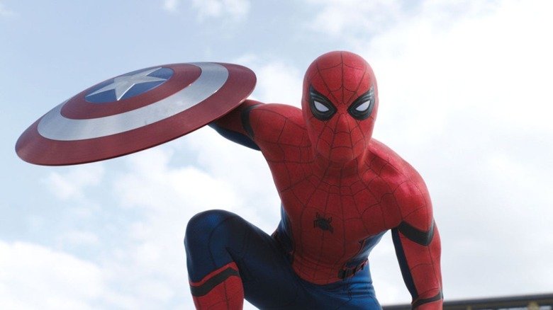 Tom Holland as Spider-Man in Captain America: Civil War