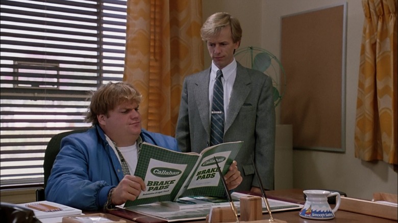 Chris Farley and David Spade in Tommy Boy