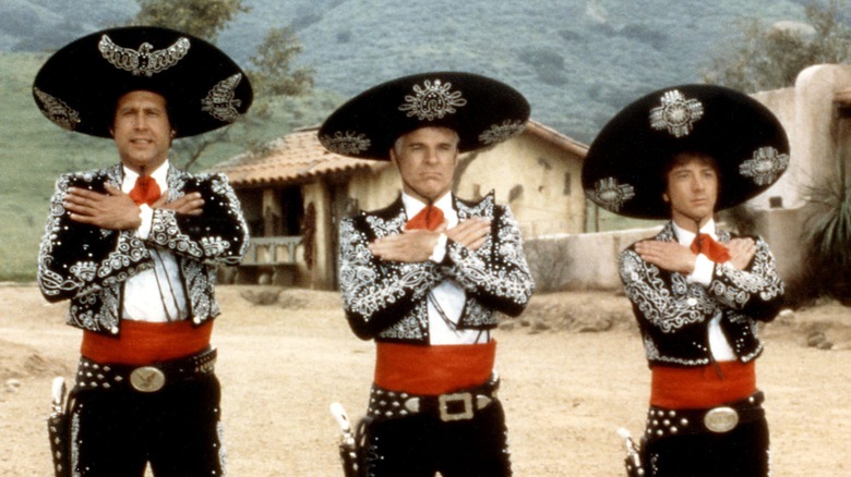 Chevy Chase, Steve Martin, and Martin Short in ¡Three Amigos!