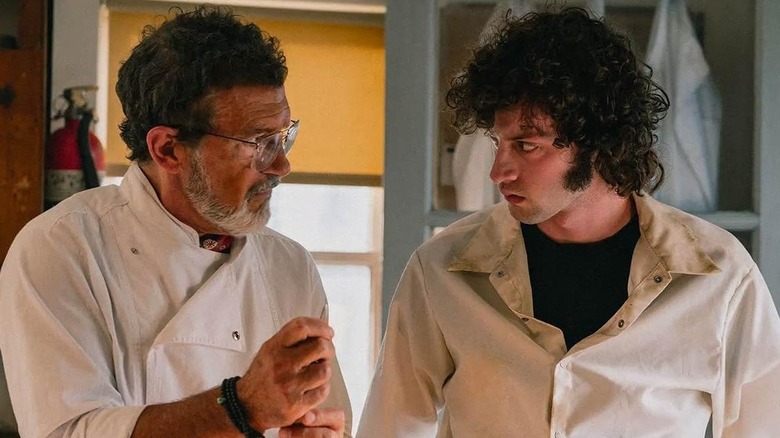 The Chef and Bourdain discuss their next dish in Tony