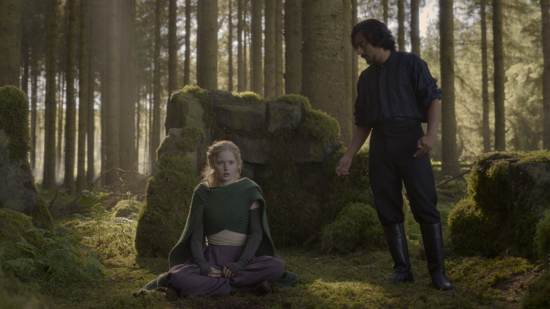 Ellie Bamber as Elora Danan and Tony Revolori as Graydon Hastur in Willow