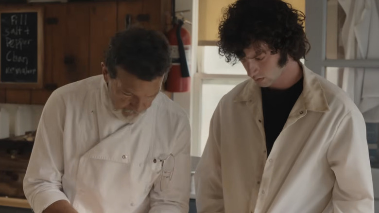 Ciro and Anthony Bourdain in the kitchen in Tony