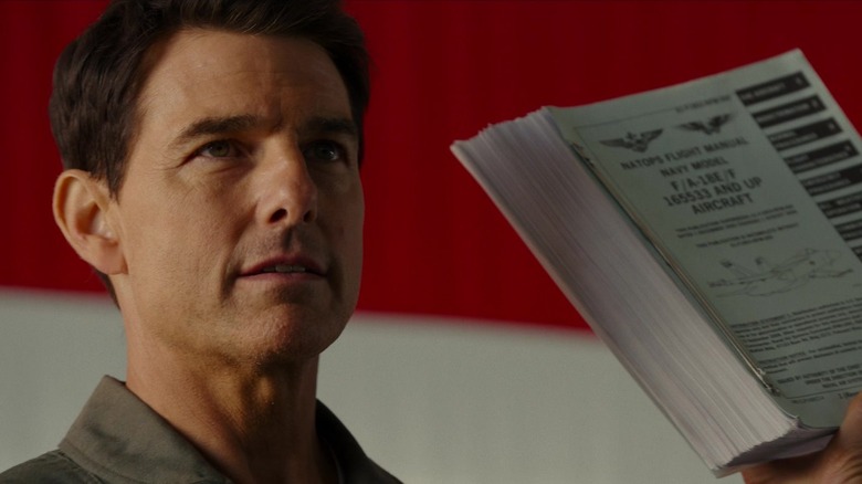 Tom Cruise as Maverick in Top Gun: Maverick