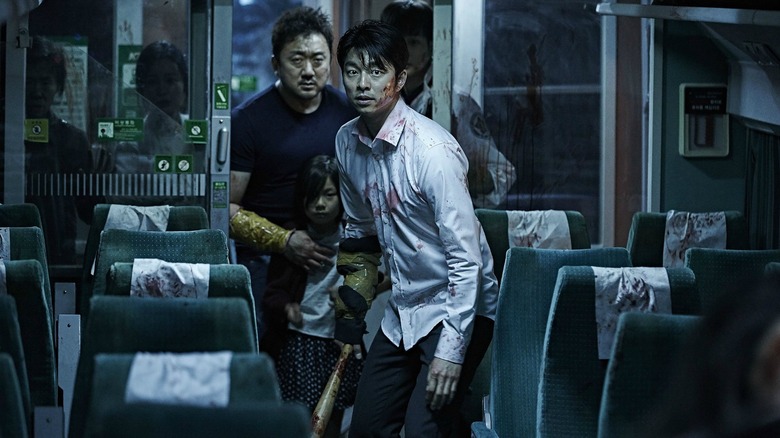 Ma Dong-seok and Gong Yoo in Train to Busan