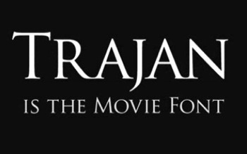 Trajan - The Movie Font