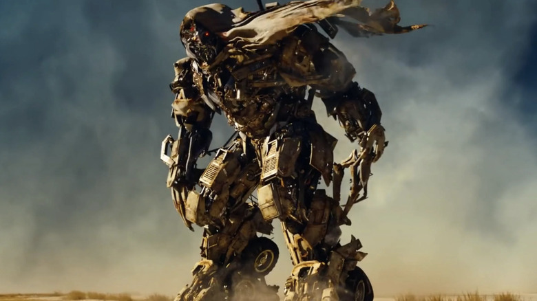 Transformers: Dark of the Moon Megatron transformed standing in African desert