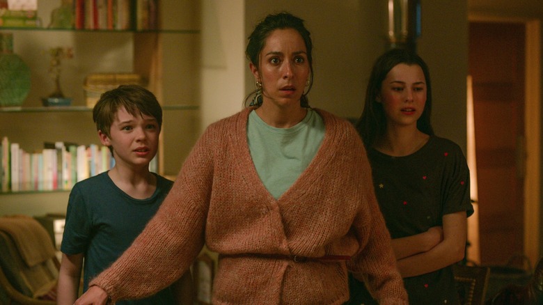 Samuel Cheeky, Oona Chaplin, and Beau Gadsdon in Netflix's "Treason"