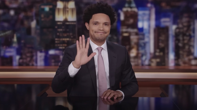 Trevor Noah hosting The Daily Show