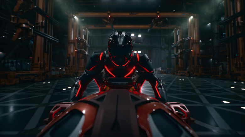 Ares gets ready to ride in Tron: Ares