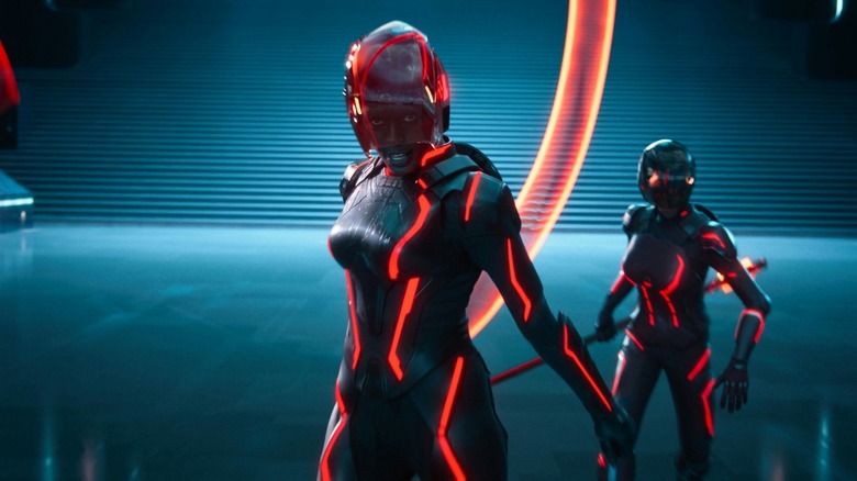 The A.I. warriors emerging into the real world in Tron: Ares