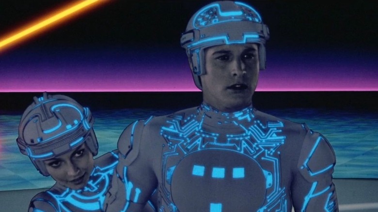 TRON accompanying Yori inside the cyberspace in the original Tron