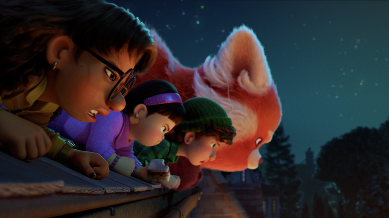 Mei Lee and her friends in Turning Red