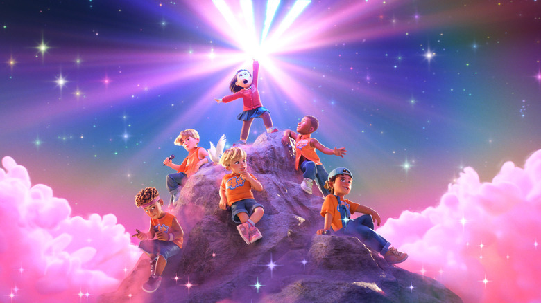 Mei atop the "Man Mountain" in Turning Red