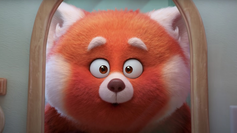 Pixar Turning Red Panda Mirror
