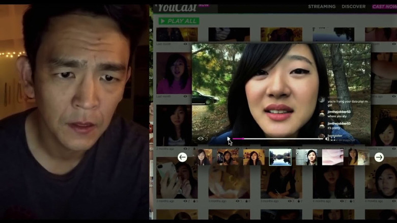 John Cho and Michelle La in Searching