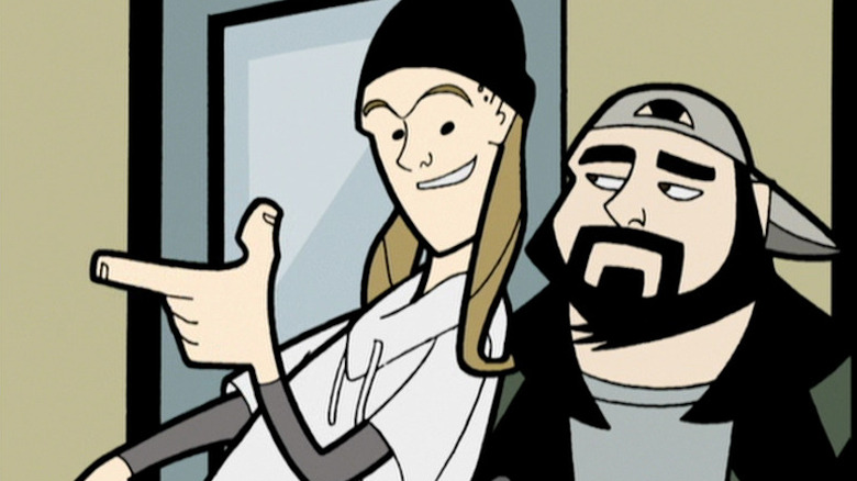 Jay and Silent Bob in "Clerks: The Animated Series"