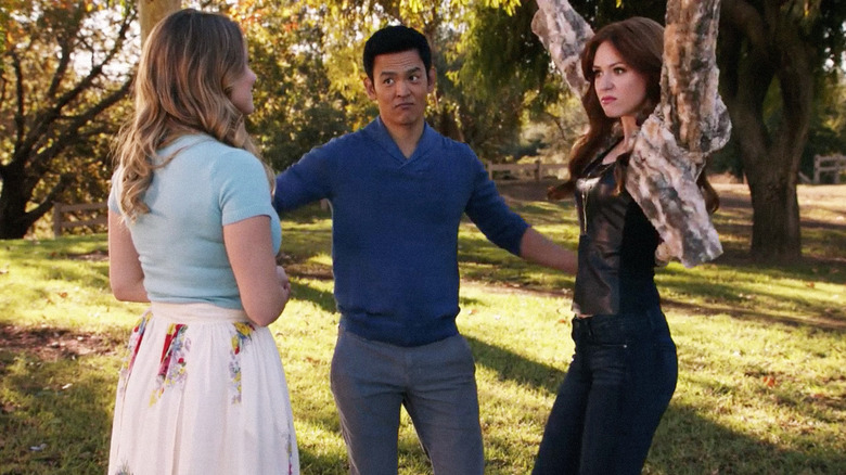 Henry and Eliza make triumphant poses