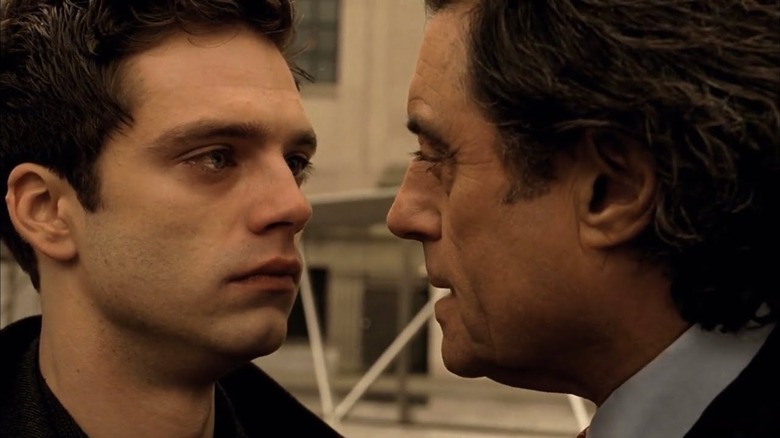 Kings Ian McShane Sebastian Stan Confrontation face-to-face