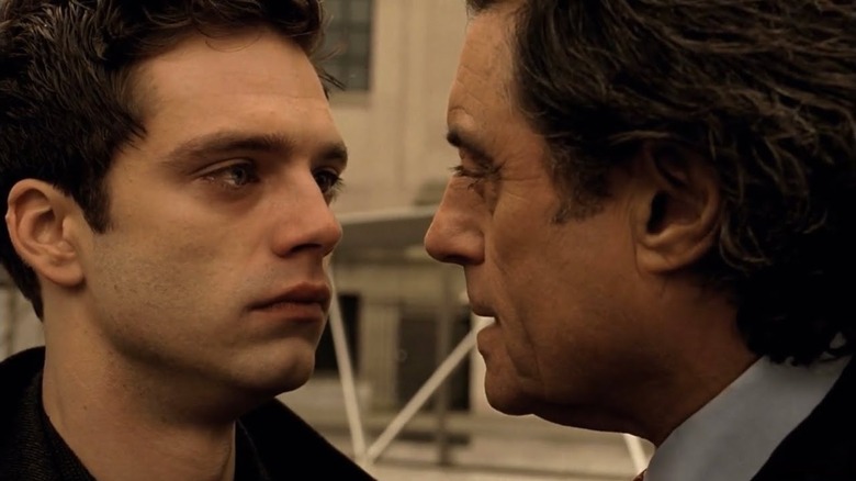 Kings Ian McShane Sebastian Stan Confrontation face-to-face