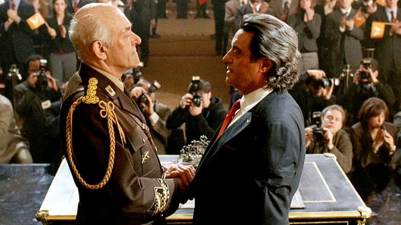 Kings Ian McShane Mark Margolis handshake