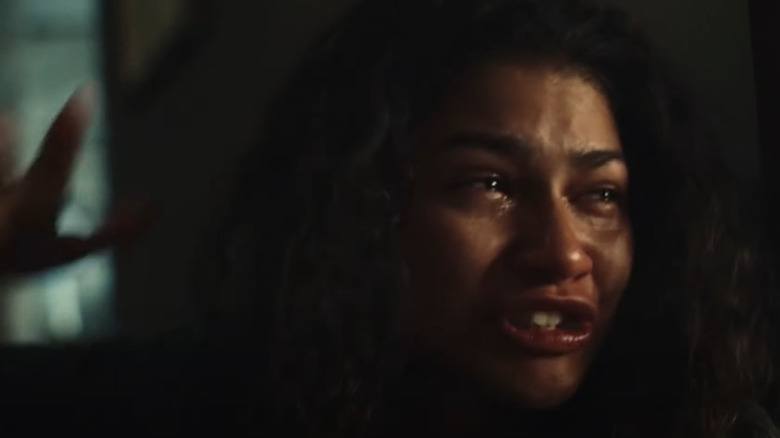 Rue Bennett arguing with her mother in Euphoria